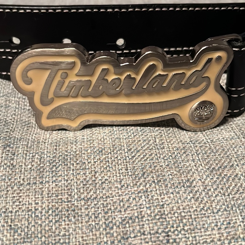 Timberland Mens Black Belt Size 36